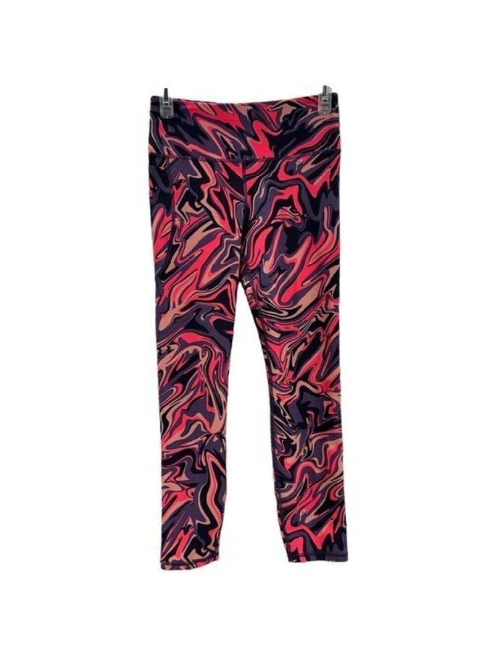 Under Armour Women's M Leggings HeatGear No Slip Waistband Printed Ankle Marble